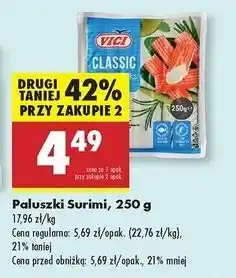 Biedronka Paluszki krabowe surimi Vici oferta