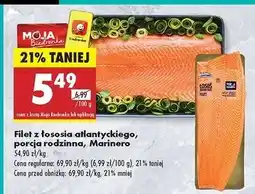 Biedronka Łosoś norweski świeży filet Marinero oferta
