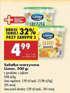 Biedronka Sałatka warzywna z jajkiem Lisner O Mamo! oferta