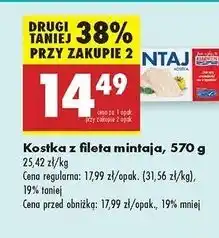 Biedronka Mintaj kostka Abramczyk oferta