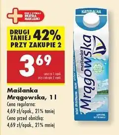 Biedronka Maślanka naturalna Mrągowska oferta