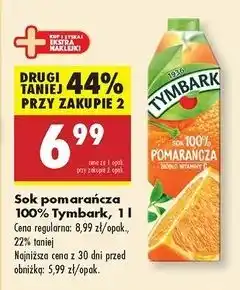 Biedronka Sok pomarańczowy Tymbark oferta