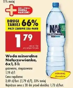 Biedronka Woda delikatnie gazowana Nałęczowianka oferta