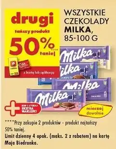 Biedronka Czekolada alpine milk Milka oferta