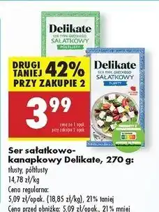 Biedronka Ser sałatkowy typu greckiego półtłusty Delikate oferta