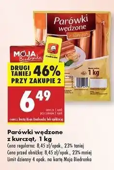 Biedronka Parówki wędzone Yano oferta