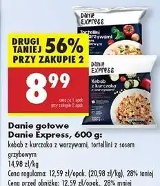 Biedronka Tortellini z warzywami i sosem grzybowym Danie Express oferta