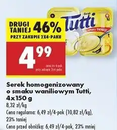 Biedronka Serek wanilia Tutti oferta