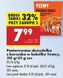Biedronka Skrzydełka z kurczaka panierowane Yeemy oferta