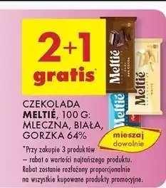 Biedronka Czekolada mleczna Meltie oferta