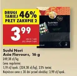 Biedronka Prażone liście alg morskich sushi nori Asia Flavours oferta