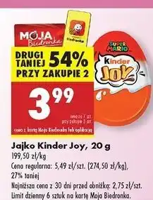 Biedronka Jajko z niespodzianką super mario Kinder Joy oferta