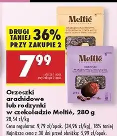 Biedronka Rodzynki w czekoladzie Meltie oferta