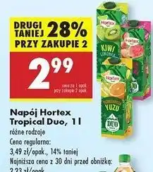 Biedronka Napój kiwi limonka Hortex Tropical Duo oferta