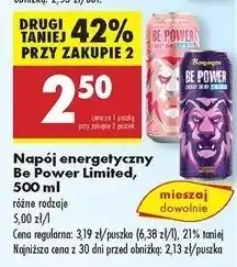 Biedronka Napój energetyczny japan zero Be Power oferta
