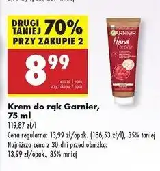 Biedronka Krem do rąk intensywnie regenerujący Garnier Hand oferta