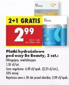 Biedronka Płatki pod oczy coenzyme Be Beauty oferta