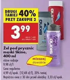 Biedronka Żel pod prysznic waterfall splash Skino oferta