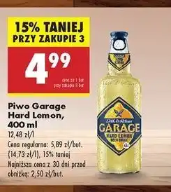 Biedronka Piwo Garage Hard Lemon oferta
