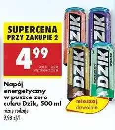 Biedronka Napój energetyczny pineapple zero cukru Wk Dzik oferta