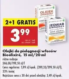 Biedronka Jedwab z witaminą a Bioelixire oferta
