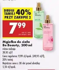 Biedronka Mgiełka do ciała peony dream Be Beauty Care oferta