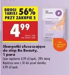Biedronka Skarpetki złuszczające do stóp Be Beauty Care oferta