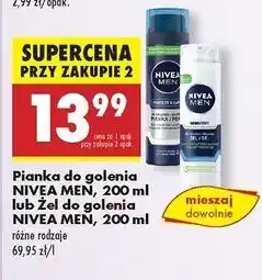 Biedronka Pianka do golenia twardego zarostu Nivea Men Protect & Care oferta