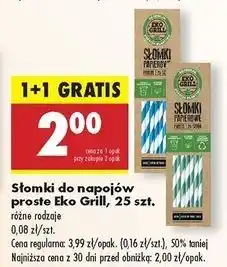 Biedronka Słomki do napojów Eko Grill oferta