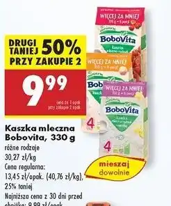 Biedronka Kaszka mleczna manna Bobovita oferta
