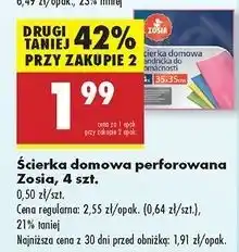 Biedronka Ściereczki domowe perforowane Zosia Samosia oferta
