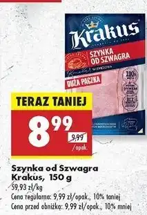 Biedronka Szynka od szwagra Krakus Animex oferta