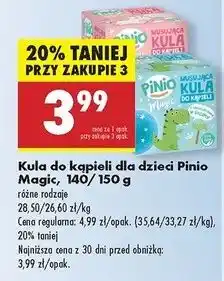 Biedronka Kula musująca do kąpieli z zabawką jednorożec Pinio Magic oferta