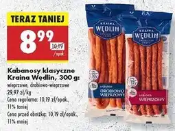 Biedronka Kabanosy drobiowo-wieprzowe Kraina Wędlin oferta