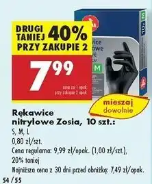 Biedronka Rękawice nitrylowe czarne l Zosia Samosia oferta