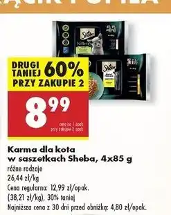Biedronka Karma dla kota smaki drobiowe Sheba Delicacy In Jelly oferta