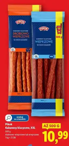 Lidl Kabanosy drobiowe Pikok oferta