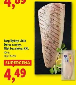 Lidl Dorsz czarny filet bez skóry Targ Rybny Lidla oferta