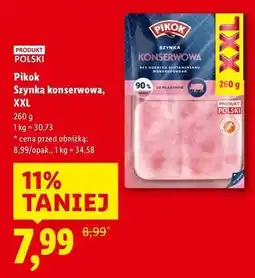 Lidl Szynka konserwowa wieprzowa Pikok oferta