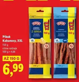 Lidl Kabanosy wieprzowe xxl Pikok oferta
