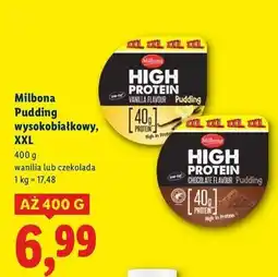 Lidl Pudding wysokobiałkowy czekoladowy Milbona oferta