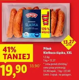 Lidl Kiełbasa śląska Pikok oferta