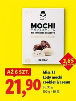 Lidl Lody mochi cookies & cream Miss Ti oferta