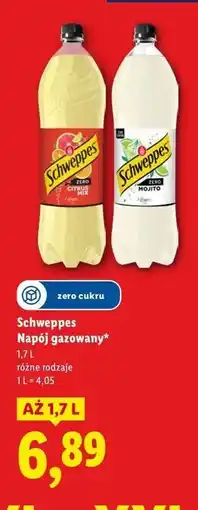 Lidl Napój mojito zero Schweppes oferta
