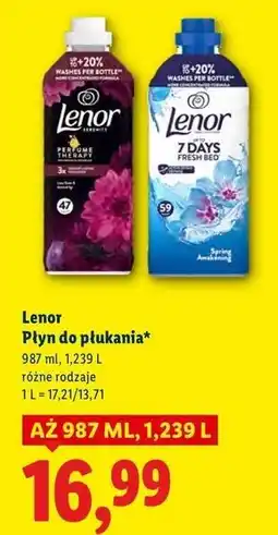Lidl Płyn do płukania kwiat lotosu i diament Lenor oferta