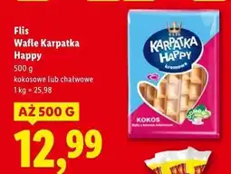Lidl Wafle karpatka chałwa Flis Happy oferta