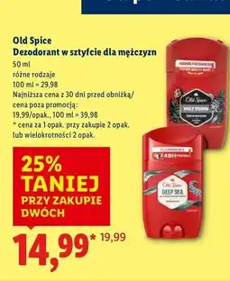 Lidl Dezodorant Old Spice Deep Sea oferta