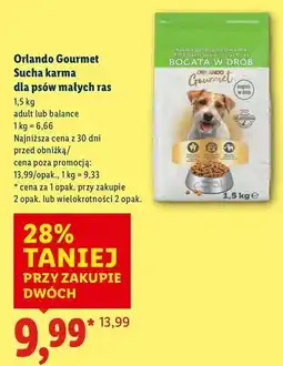 Lidl Karma dla psa balance Orlando Gourmet oferta