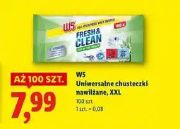 Lidl Chusteczki uniwersalne do czyszczenia W5 oferta