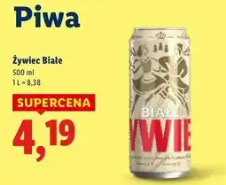 Lidl Piwo Żywiec Białe oferta